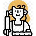 Hausfrau kocht  Symbol