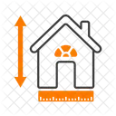 Hausgrosse Architekturprojekt Bauplan Symbol