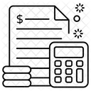 Haushaltsrechnung  Symbol