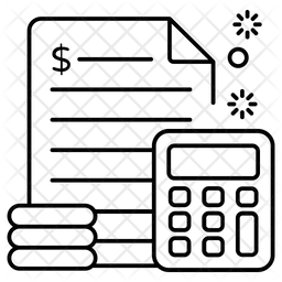 Haushaltsrechnung  Symbol