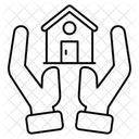 Hausliche Pflege Hauspflege Immobilienpflege Symbol