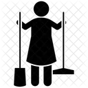 Hausmeisterdienste Bodenreinigung Hausreinigung Symbol