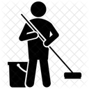 Hausmeisterdienste Bodenreinigung Hausreinigung Symbol