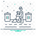 Hausmeister Sauber Arbeitsplatz Symbol