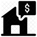 Hausmiete Hauskosten Immobilienmiete Symbol