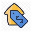 Preis Etikett Immobilien Symbol
