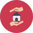 Hausratversicherung Hand Haus Icon