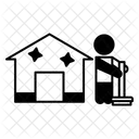 Das Haus Putzen Symbol