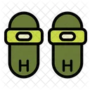 Hausschuhe Hotel Service Symbol