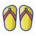 Hausschuhe Flip Flops Schuhe Symbol