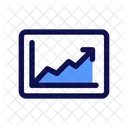 Haussier Bourse Marche Icône