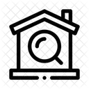 Haus Suchen Haus Mieten Immobilie Finden Symbol