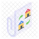 Umzug Wohnungswechsel Wohnungsersatz Symbol