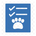 Haustier Bericht Checkliste Icon