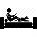 Hund Zuhause Haus Symbol