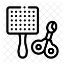 Haustier Kamm Schere Symbol