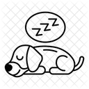 Haustier Schlafen Symbol