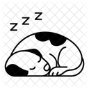 Haustier Schlafen Symbol