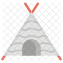 Haustier Tipi Tubik Zelt Symbol