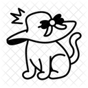 Haustier Verstecken Mutze Hut Symbol