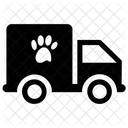 Tiertransport Tierlieferung Tierfracht Symbol
