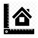 Hausvermessung Hausgrossen Lineal Symbol