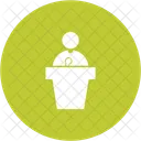 Orateur Parlant Podium Icon