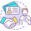 Hand Out Etiquette Give Out Icon