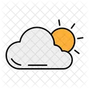 Haw Weather Clouds And Sun Sun Icon