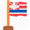 Hawaii Bandera Estado Icono