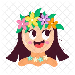 Hawaiian Girl  Icon