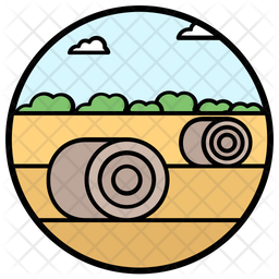 Free Hay Bales Icon Of Colored Outline Style Available In Svg Png Eps Ai Icon Fonts