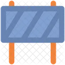Hazard Banner Construction Icon