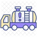 Hazardous Material Truck Material Truck Construction Icon