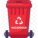 Hazardous waste bin  Icon