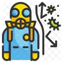 Hazmat Suit Virus Protection Suit Scientist Icon