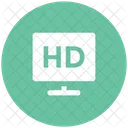 HD、スクリーン、テレビ アイコン