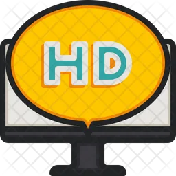 HD-Bildschirm  Symbol