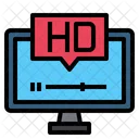 Hd Stream Hd High Definition Icon