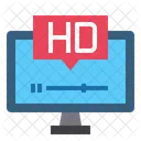 Hd Stream Hd High Definition Icon