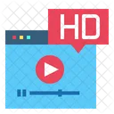 Hd Video Hd High Definition Icon