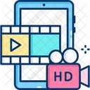 Hd Video Hd Movie Hd Film Icon