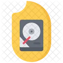 Hdd Data Fire Icon