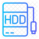 Hdd External Hard Drive Electronics Icon
