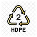 Hdpe Recycle Plastic Icon