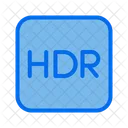 HDR 카메라 동적 범위 아이콘