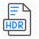 HDR ハイダイナミックレンジ画像ファイル  アイコン