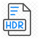 Hdr high dynamic range image file  Icon