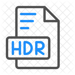 Hdr high dynamic range image file  Icon