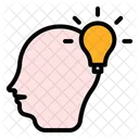 Head Light Bulb Idea Icon